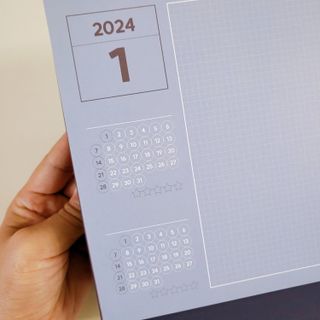 리훈 2024년 레트로 달력 벽달력 + 탁상달력 — 5점을 준 리뷰어가 2023년 9월 올린 사용 사진