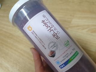 하나로라이스 기능성쌀 5종 1kg  환경을 생각한 다회용 용기 사용 — 5점을 준 리뷰어가 2022년 1월 올린 사용 사진