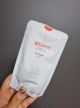 클린24시간 1BOX(5포) + 전용보틀(500ml) — 5점을 준 리뷰어가 2022년 7월 올린 사용 사진