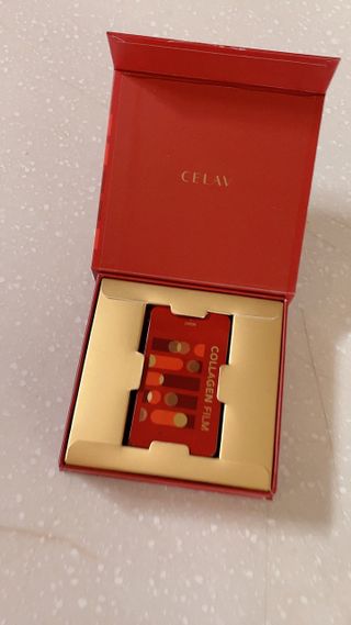 프리마인 귀족의 콜라겐, 92배 흡수율. 럭셔리 프리미엄 셀라브 콜라겐필름 30매 — 4점을 준 리뷰어가 2021년 11월 올린 사용 사진