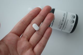 메디타민 원헌드레드 MSM 2000 — 5점을 준 리뷰어가 2021년 4월 올린 사용 사진