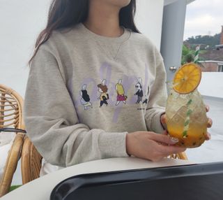 [포플X베니] 쓰담 베니 맨투맨 (기모) / 굳럭 베니 맨투맨 / 출근길 베니 맨투맨 — 5점을 준 리뷰어가 2022년 11월 올린 사용 사진