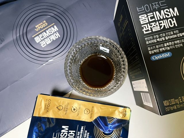 [브이푸드] 옵티MSM 관절케어 (70ml x30포) 리뷰 사진