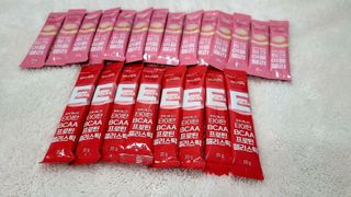인디닥터 면역 생생 핑크 이뮨 젤리 + 타이탄 BCAA 프로틴 젤리스틱 — 5점을 준 리뷰어가 2022년 5월 올린 사용 사진
