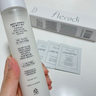 플레라디 에델바이스 오일 밸런싱 토너 — 4점을 준 리뷰어가 2021년 7월 올린 사용 사진