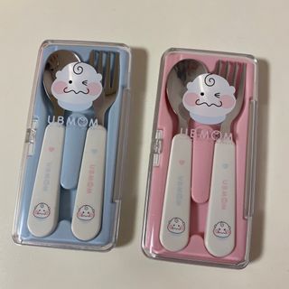 유비맘 스푼포크 케이스 세트 1+1 _컬러랜덤 발송 — 5점을 준 리뷰어가 2020년 12월 올린 사용 사진