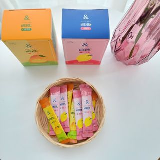 비타앤C 레몬맛, 망고맛 — 5점을 준 리뷰어가 2021년 4월 올린 사용 사진