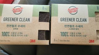 3M 스카치브라이트 그리너클린 천연펄프수세미 — 5점을 준 리뷰어가 2023년 4월 올린 사용 사진