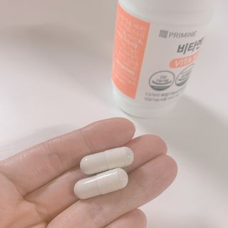 프리마인 성큼다가온 봄, 이너뷰티를 챙겨야 피부도 화사하게, 컨디션도 활기차게. 흡수율을 높인 고효율 비타민. — 4점을 준 리뷰어가 2022년 3월 올린 사용 사진