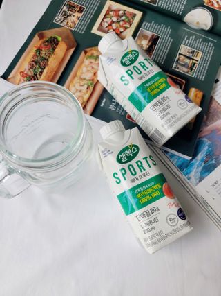 셀렉스스포츠 셀렉스 스포츠 웨이 프로틴 복숭아_ 330ml x 12팩 — 5점을 준 리뷰어가 2021년 8월 올린 사용 사진