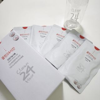 클린24시간 1BOX(5포) + 전용보틀(500ml) — 5점을 준 리뷰어가 2022년 8월 올린 사용 사진