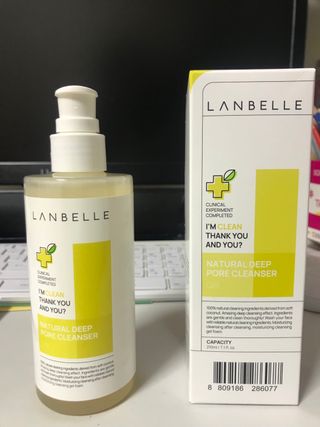 랑벨 내츄럴 딥 포어 클렌저 210ml (저자극 약산성 천연 클렌징 젤) — 5점을 준 리뷰어가 2022년 4월 올린 사용 사진