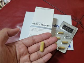 메디타민 원헌드레드 그린프로폴리스 — 4점을 준 리뷰어가 2021년 10월 올린 사용 사진