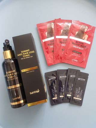 썸헤어 / SUMHAIR 썸헤어 써밋 안티 헤어로스 토닉 — 4점을 준 리뷰어가 2021년 5월 올린 사용 사진
