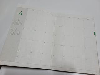 리훈 2023년 아이라이크 모눈 다이어리 미니달력 세트 — 5점을 준 리뷰어가 2022년 11월 올린 사용 사진