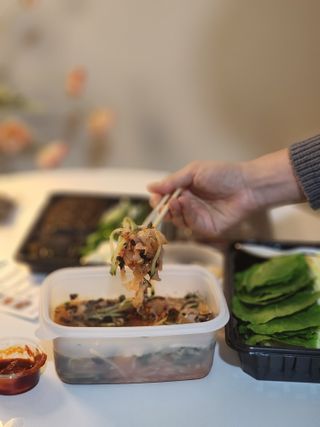 마라도푸드 포항 구룡포 햇 과메기 야채세트 마라도회식당 꽁치 — 5점을 준 리뷰어가 2024년 1월 올린 사용 사진