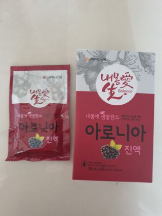서울약사신협_내몸애생발란스아로니아_70ml x 30포 — 5점을 준 리뷰어가 2021년 7월 올린 사용 사진