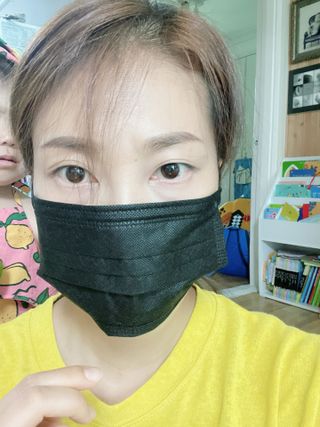 에어에이드 컬러 덴탈 마스크 — 5점을 준 리뷰어가 2021년 8월 올린 사용 사진