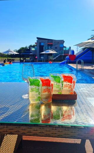 이롬 씨스루 프로틴워터 사과, 자몽 200ml x 12입 — 5점을 준 리뷰어가 2022년 9월 올린 사용 사진