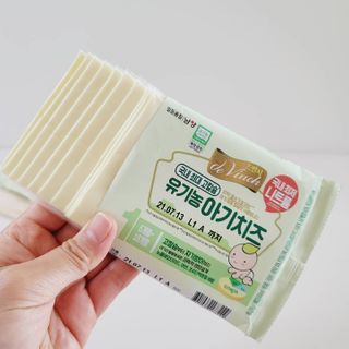 남양유업 드빈치 유기농 아기치즈 1단계 — 5점을 준 리뷰어가 2021년 1월 올린 사용 사진