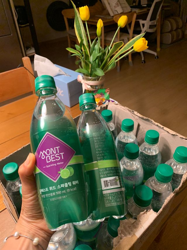 Montbest with Sparkling water Lime20병 리뷰 사진