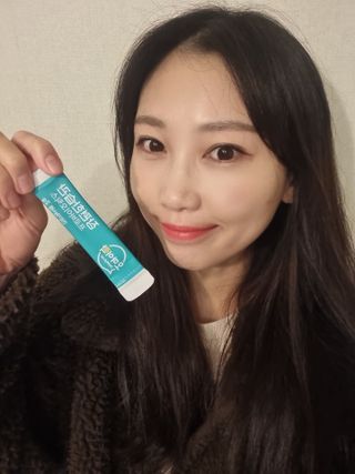 [유산균] 오마이락 장편한습관 프로바이오틱스 30P — 5점을 준 리뷰어가 2022년 11월 올린 사용 사진
