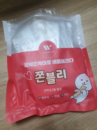 [푸름웰니스] 맛있는 곡물 및 곤약쫀득이 쫀블리 — 5점을 준 리뷰어가 2021년 12월 올린 사용 사진