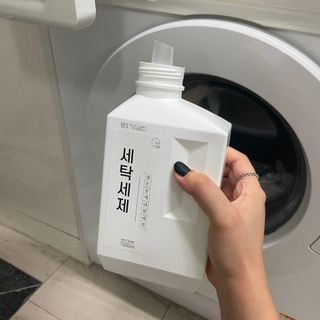 (주)바른양품 바른양품 친환경 세탁세제 1L — 5점을 준 리뷰어가 2022년 2월 올린 사용 사진