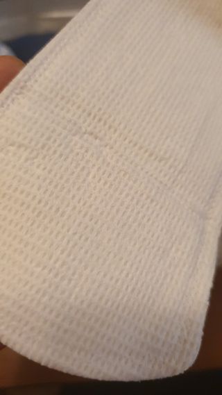 블루블루 유기농 순면 커버 생리대 — 5점을 준 리뷰어가 2021년 1월 올린 사용 사진