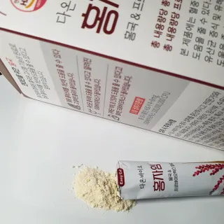 하루 1포로 콜레스테롤, 유산균, 고역가 소화효소까지 한번에 섭취! 다온바이오 홍자임 1개월분(30포) — 4.5점을 준 리뷰어가 2022년 11월 올린 사용 사진