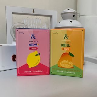 비타앤C 레몬맛, 망고맛 — 5점을 준 리뷰어가 2021년 5월 올린 사용 사진