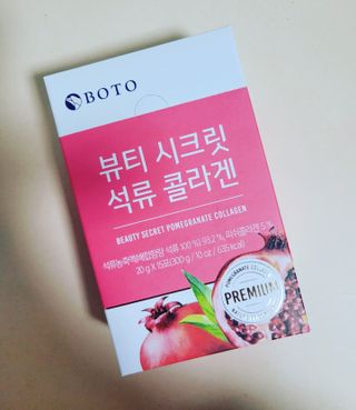 보뚜 슈퍼푸드 뷰티 시크릿 석류 콜라겐 젤리스틱 15포 — 5점을 준 리뷰어가 2021년 12월 올린 사용 사진