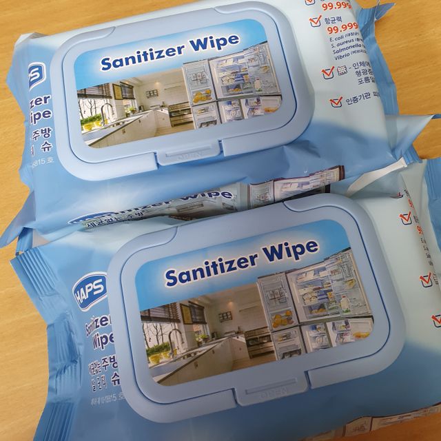 햅스 세균없는 주방 대형 2팩, HAPS sanitizer wipe 리뷰 사진