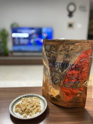 미즈꼬레아 치즈맛 누룽지크리스피 — 5점을 준 리뷰어가 2022년 3월 올린 사용 사진