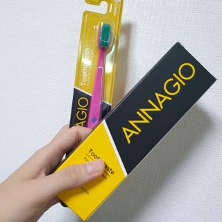 [지오클린] 안나지오 구취케어  기능성 치약 칫솔 세트 (칫솔 5 개+치약 100g 1 개 ) — 5점을 준 리뷰어가 2022년 7월 올린 사용 사진