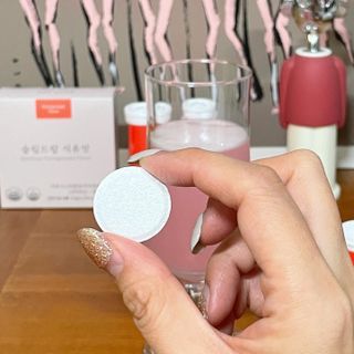 [슬림드랍 석류맛] 건기식 다이어트 보조제 겸 비타민 — 5점을 준 리뷰어가 2022년 1월 올린 사용 사진