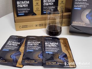[브이푸드] 옵티MSM 관절케어 (70ml x30포) — 5점을 준 리뷰어가 2022년 6월 올린 사용 사진