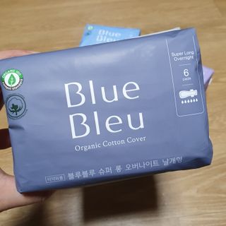 블루블루 유기농 순면 커버 생리대 — 5점을 준 리뷰어가 2021년 1월 올린 사용 사진