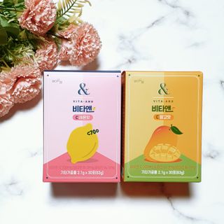 비타앤C 레몬맛, 망고맛 — 2점을 준 리뷰어가 2021년 8월 올린 사용 사진