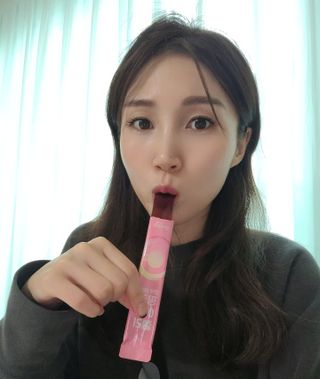 [인디닥터] 면역 생생 핑크 이뮨 젤리 — 5점을 준 리뷰어가 2022년 3월 올린 사용 사진