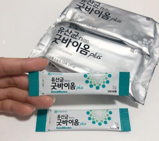 프리마인 유산균 국가지정연구소 선정, 살아있는 생유산균 200억 마리의 힘. 유산균n굿바이옴플러스 — 5점을 준 리뷰어가 2022년 4월 올린 사용 사진