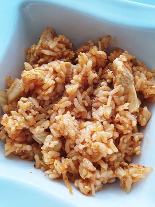 [푸딩팩토리] 요잇조잇 닭갈비 닭가슴살/김치 닭가슴살 곤약볶음밥 2종 (김치볶음밥 2개 닭갈비 볶음밥 1개) — 4점을 준 리뷰어가 2022년 7월 올린 사용 사진