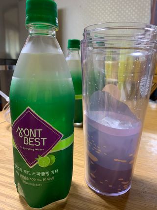 몽베스트 Montbest with Sparkling water Lime20병 — 5점을 준 리뷰어가 2023년 3월 올린 사용 사진