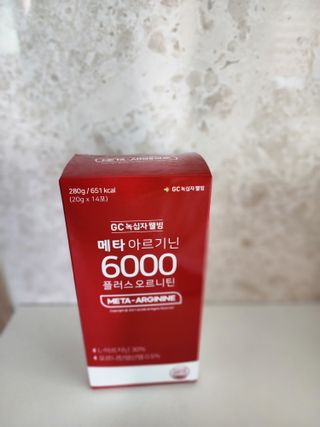메타아르기닌 GC녹십자웰빙 메타 아르기닌 6000 플러스 오르니틴 — 5점을 준 리뷰어가 2022년 10월 올린 사용 사진
