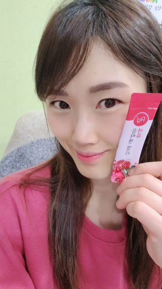 함초록 Rg+ 석류콜라겐젤리 — 5점을 준 리뷰어가 2021년 3월 올린 사용 사진
