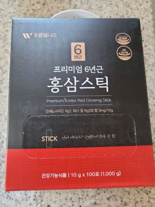[푸름웰니스] 프리미엄 6년근 홍삼스틱 3mg x 100포 — 5점을 준 리뷰어가 2022년 3월 올린 사용 사진