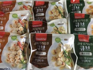 굽네몰 굽네 닭가슴살 큐브 3종 9팩 — 5점을 준 리뷰어가 2021년 11월 올린 사용 사진