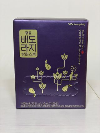 광동생활건강 나우 [광동] 배도라지 쌍화스틱 10mL x 100포 — 5점을 준 리뷰어가 2023년 11월 올린 사용 사진