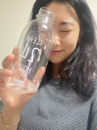 클린24시간 1BOX(5포) + 전용보틀(500ml) — 5점을 준 리뷰어가 2022년 7월 올린 사용 사진