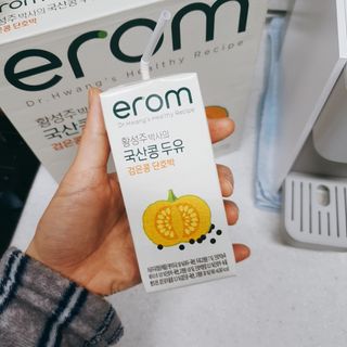 이롬 황성주 박사의 국산콩 두유 검은콩 단호박 — 4점을 준 리뷰어가 2021년 2월 올린 사용 사진